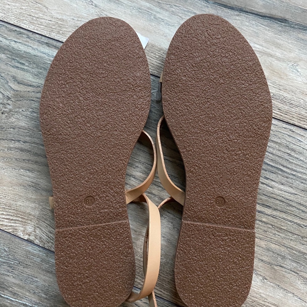 NEW Madewell Boardwalk Anklet Strap Sandal